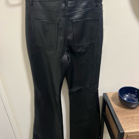 New! Wilfred Melina Flare Pants – Black Vegan Leather – Size 6 - Picture 4 of 8
